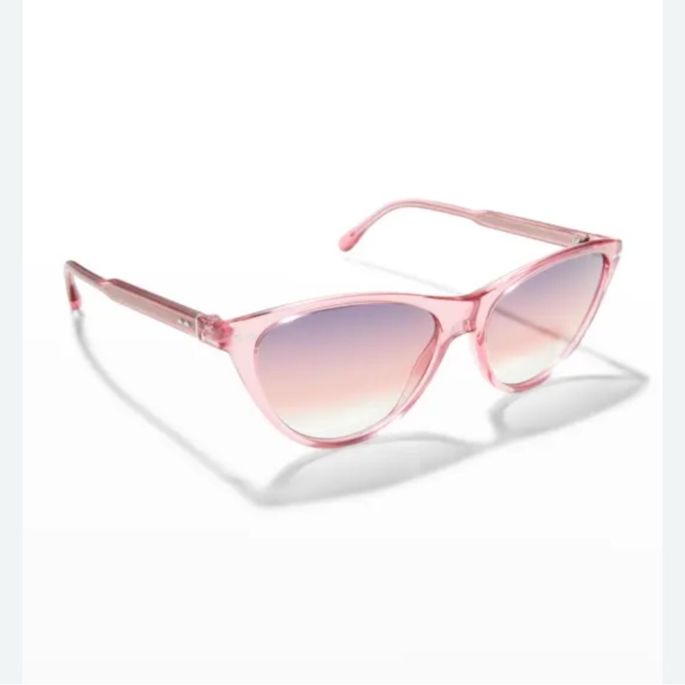 ISABEL MARANT ACETATE CAT-EYE SUNGLASSES IN PINK/PURPLE - Picture 2 of 9